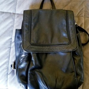 Wilson Leather Black Backpack